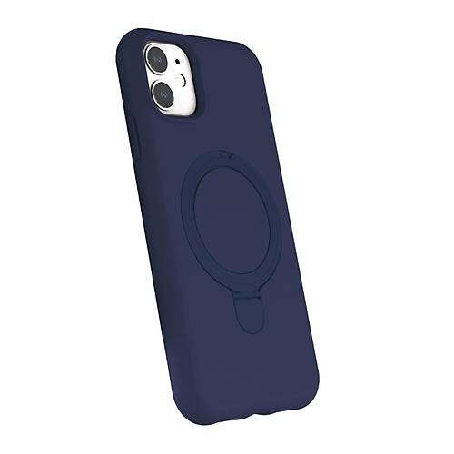 iPhone 11 Regal Magsafe Standl� Kapak - Lacivert