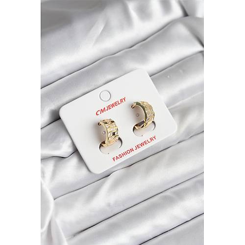 14K Gold Renk Kaplama CM Kad�n K�pe