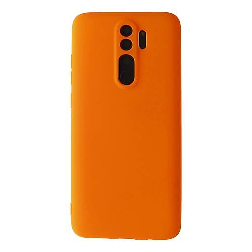 Redmi Note 8 Pro K�l�f First Silikon - Turuncu