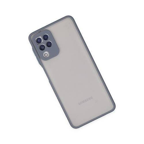 Galaxy A22 K�l�f Montreal Silikon Kapak - Gri