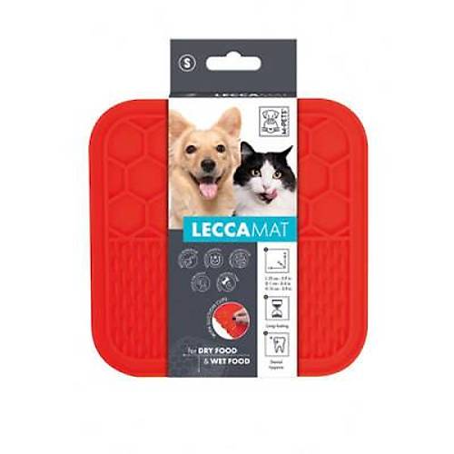 Lecca Kedi ve K�pekler ��in Yava� Beslenme �d�l Mat� Small K�rm�z� 15x15 Cm