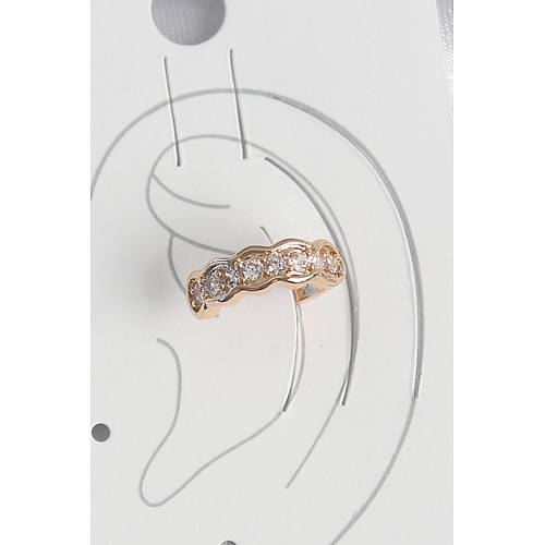 Pirin� Gold Renk Zirkon Ta�l� Kad�n K�k�rdak K�pe