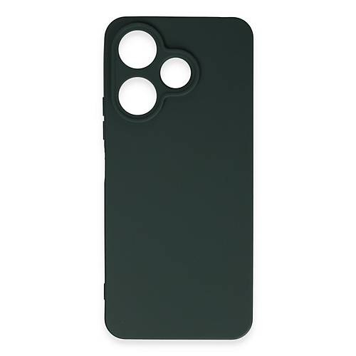 Redmi 13 4G K�l�f First Silikon - Koyu Ye�il