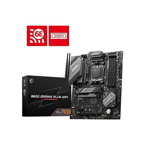 MSI B650 GAMING PLUS WIFI DDR5 6000MHZ 1XHDMI 1XDP 2XM.2 USB 3.2 ATX AM5 (AMD AM5 9000/8000/7000 SER�LER� �LE UYUMLU)