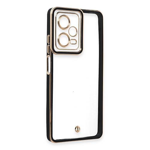 Redmi Note 12 5G K�l�f Liva Lens Silikon - Siyah