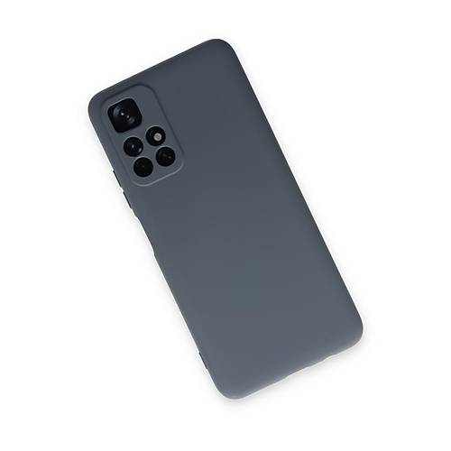 Redmi Note 11T K�l�f Nano i�i Kadife Silikon - Gri