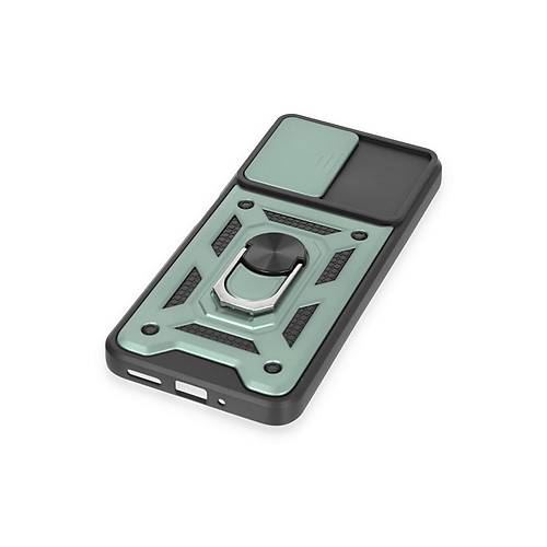 Redmi Note 12 4G K�l�f Pars Lens Y�z�kl� Silikon - Ye�il