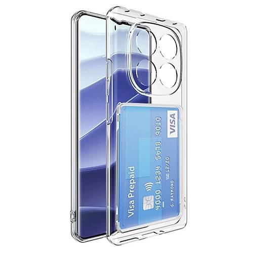 Redmi Note 14 Pro Plus K�l�f Kart �effaf Silikon - �effaf