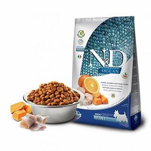 N&D Ocean Pumpkin Balkabakl� Morina Bal�kl� Portakall� K���k Irk Tah�ls�z Yeti�kin K�pek Mamas� 2,5 Kg