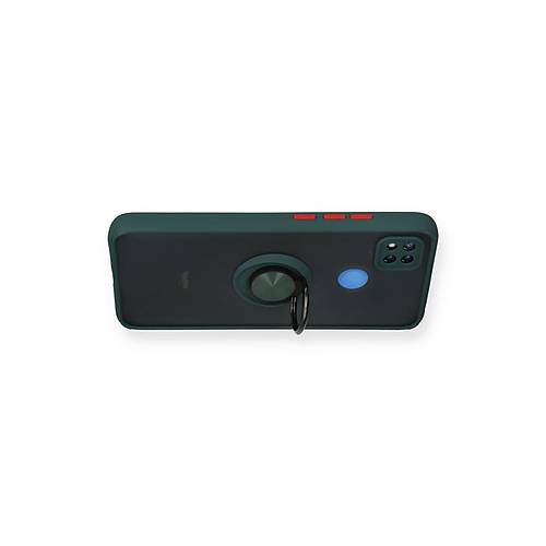 Redmi 9C K�l�f Montreal Y�z�kl� Silikon Kapak - Ye�il