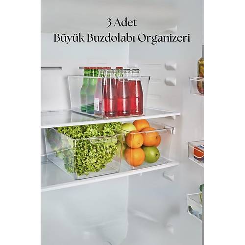 3 L� Buzdolab� Organizeri & Buzdolab� D�zenleyici 6 lt