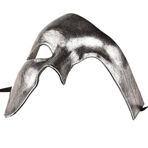 Antik Eskitme G�m�� Erkek Yar�m Maske - Phantom & Balo Maskesi