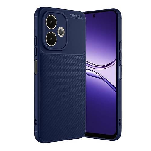 A5 Pro 4G K�l�f Auto Focus Karbon Kapak - Lacivert