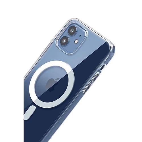 iPhone 12 Combo Sert �effaf Magsafe Kapak - �effaf