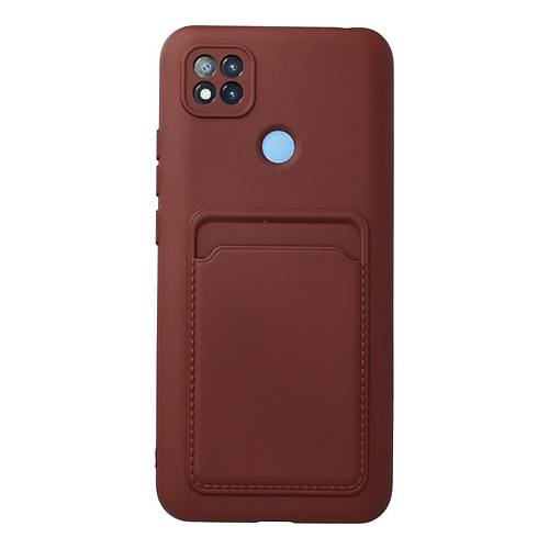 Redmi 9C K�l�f Kelvin Kartvizitli Silikon - Bordo