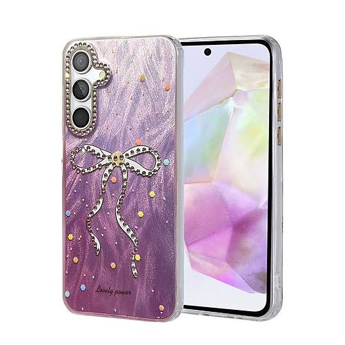 Galaxy A35 5G K�l�f Blade Aynal� Desenli Kapak - Desen 1