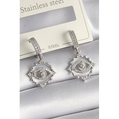 Pirin� G�m�� Renk Zirkon Ta�l� G�z Model Kad�n K�pe