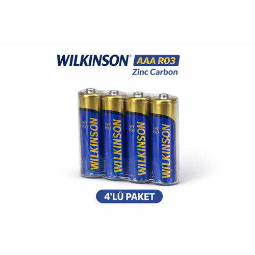Wilkinson AAA R03 �nce Pil Zinc Carbon Ultra Energy 2 li 2 Paket