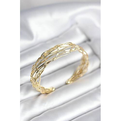 Gold Renk Pirin� Vintage Kad�n Bileklik