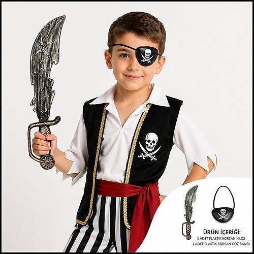 Korsan K�l�� ve G�z Band� Seti Eskitme (�ocuk & Yeti�kin Uyumlu)