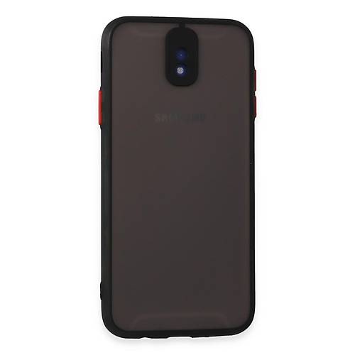 Galaxy J7 Pro / J730 K�l�f Montreal Silikon Kapak - Siyah