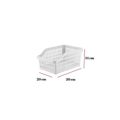 6�l� Geni� Buzdolab� Organizeri D�zenleyici �ok Ama�l� Dolap D�zenleyici Beyaz 20x30x14 cm