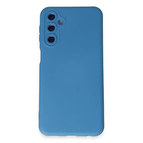 Galaxy M14 5G K�l�f Nano i�i Kadife Silikon - Mavi