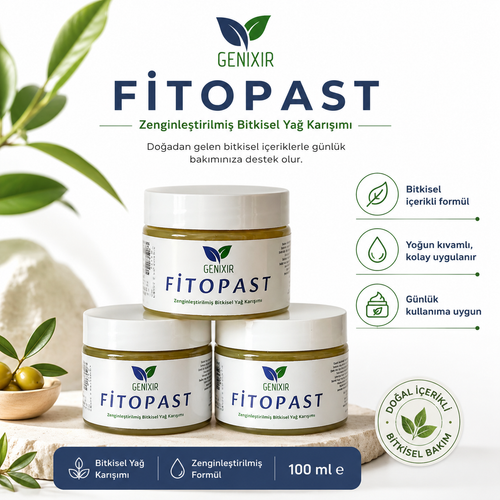 Genixir Fitopast Bitkisel Ya� Kar���m� 100 ml � Zenginle�tirilmi� Do�al Bak�m Macunu