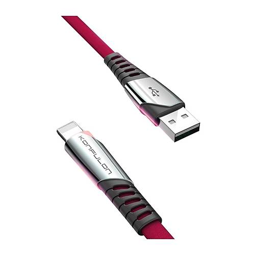 DC17 Lightning Kablo iphone Uyumlu 1M 2.4A - K�rm�z�