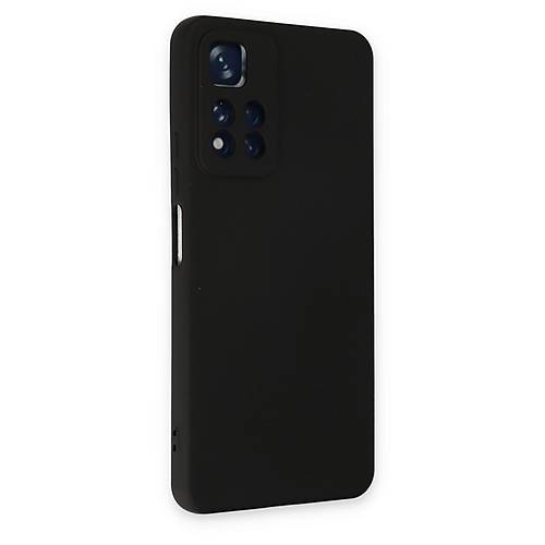 Redmi Note 11 Pro Plus 5G K�l�f Nano i�i Kadife Silikon - Siyah
