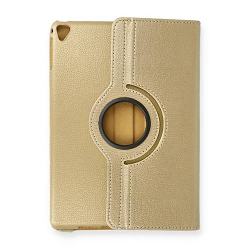 iPad 9.7 (2018) K�l�f 360 Tablet Deri K�l�f - Gold