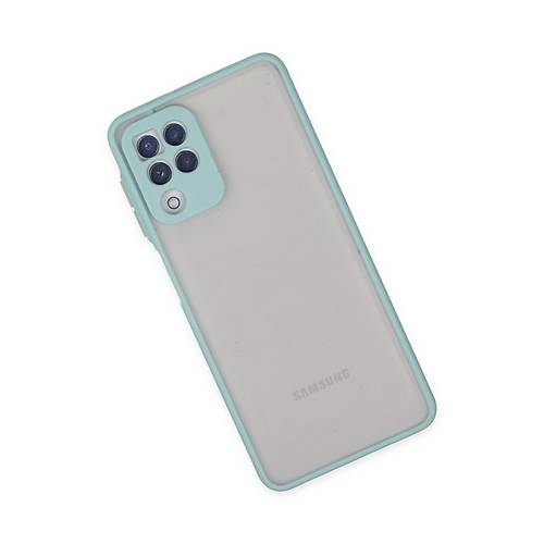 Galaxy A22 K�l�f Montreal Silikon Kapak - Turkuaz