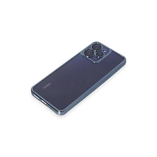 Redmi 12 K�l�f Razer Lensli Silikon - A��k Mavi