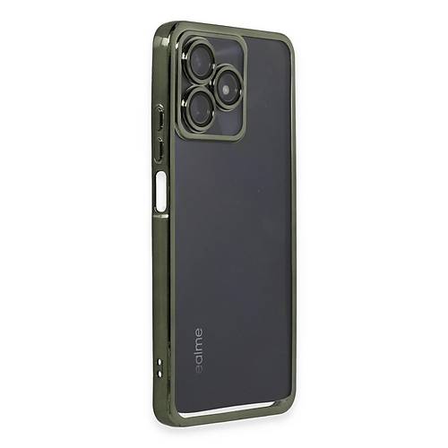 Realme C53 K�l�f Razer Lensli Silikon - Ye�il