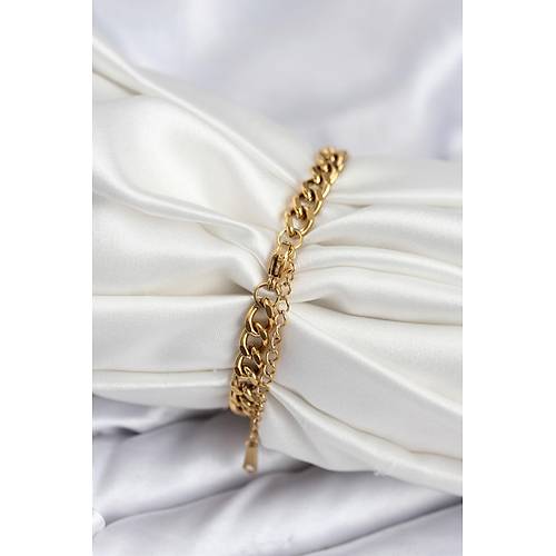 316L �elik Gold Renk Yaz� Yazmaya Uygun Kad�n Bileklik