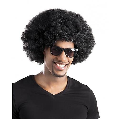 Siyah Renk K�v�rc�k Afro Bonus Peruk Parti Peru�u