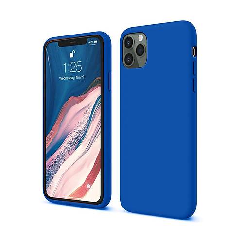 iPhone 11 Pro K�l�f First Silikon - Mavi