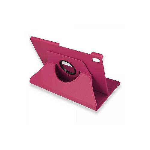 M10 FHD Plus X606F K�l�f 360 Tablet Deri K�l�f - Pembe