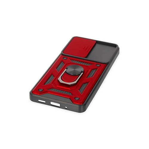 Galaxy S20 FE K�l�f Pars Lens Y�z�kl� Silikon - K�rm�z�