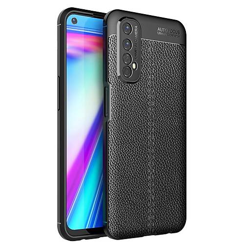 Realme 7 K�l�f Auto Focus Kapak - Siyah