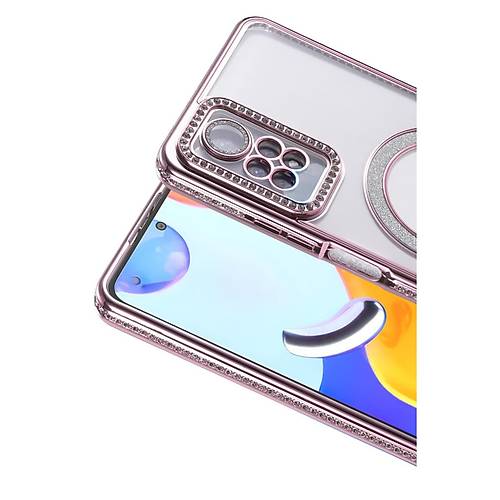 Redmi Note 12 Pro 4G Joke Simli Magneticsafe K�l�f - Pembe
