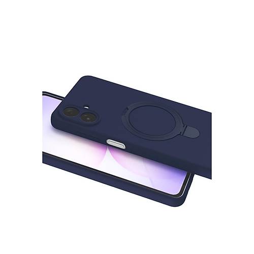 Galaxy A07 4G Regal Magsafe Standl� Kapak - Lacivert