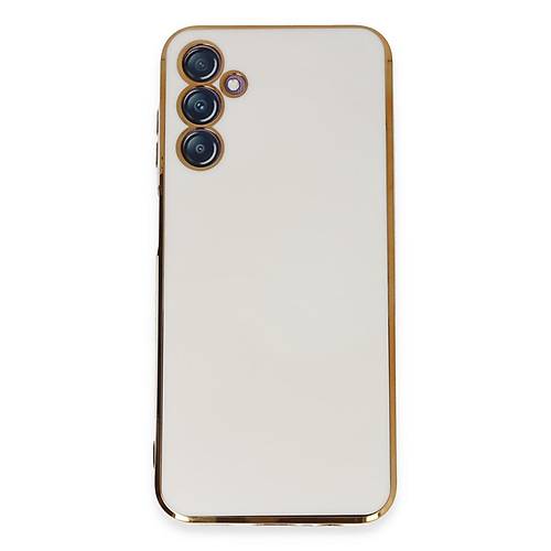 Galaxy M14 5G K�l�f Volet Silikon - Beyaz