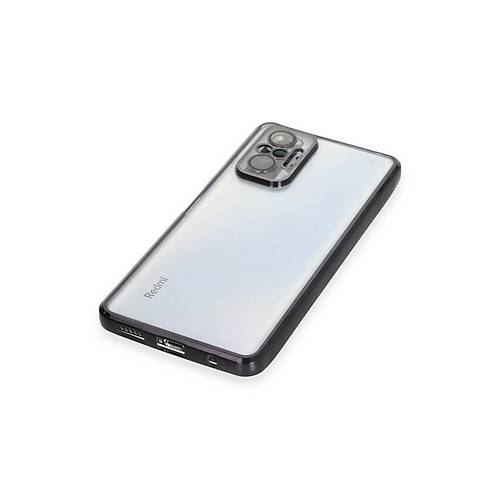 Redmi Note 10 Pro K�l�f Razer Lensli Silikon - Siyah