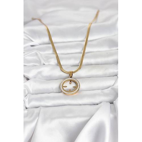 316L �elik �talyan Zincir Model �eyrek Tak�labilir Kad�n Kolye