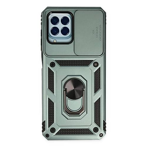 Galaxy M33 K�l�f Pars Lens Y�z�kl� Silikon - Ye�il
