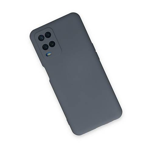 A54 4G K�l�f Nano i�i Kadife Silikon - Gri