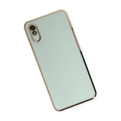 Redmi 9A K�l�f Volet Silikon - A��k Ye�il