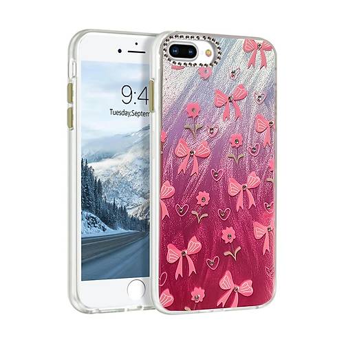 iPhone 7 Plus K�l�f Blade Aynal� Desenli Kapak - Desen 3