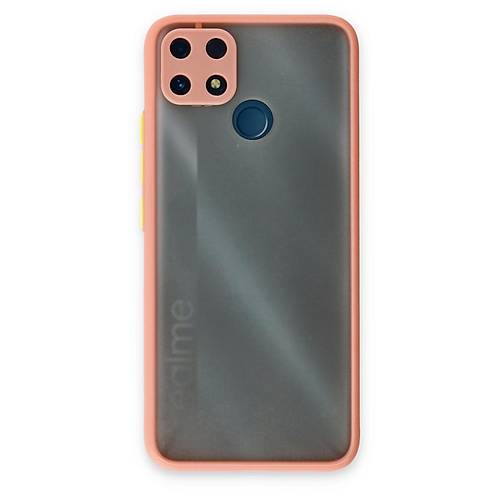 Realme C25 K�l�f Montreal Silikon Kapak - Pembe